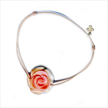 2 cm Rose bracelet on sliding string