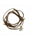 Bracelet découpés le noeud 2 cm sur lien tréssés