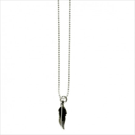 Mini feather on chain