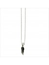 Mini feather on chain