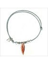 Feather with bead on sliding link