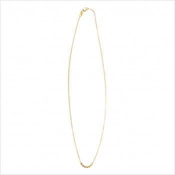 Collier sur chaine semainier 7 perles facettées en plaqué or - Bijoux fins et fantaisies