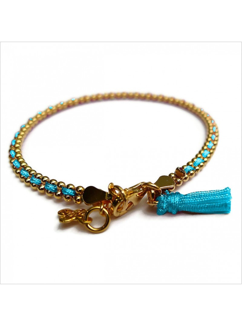 Anna bracelet with a color pompom