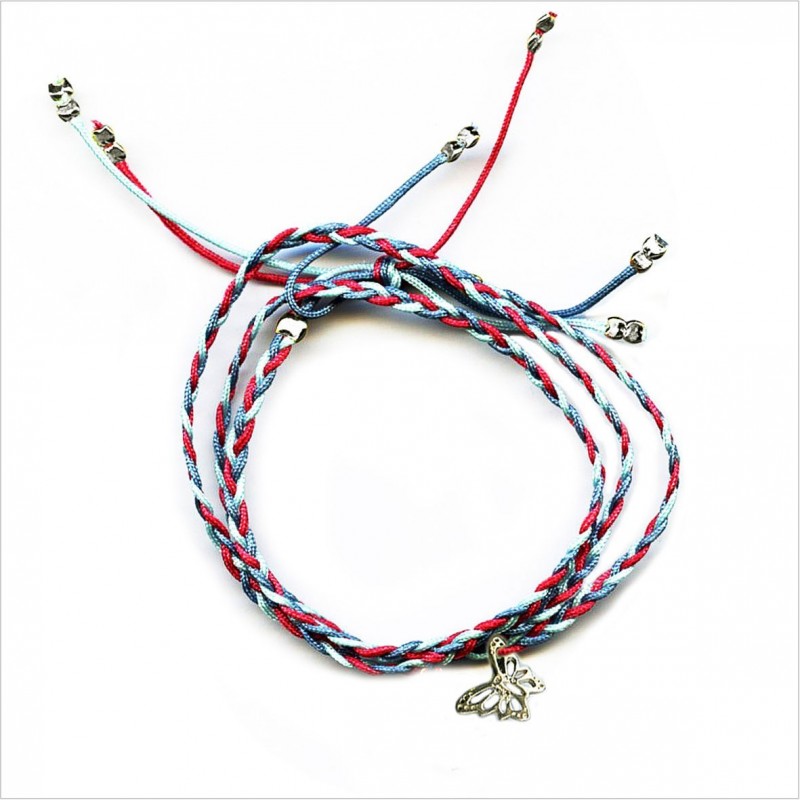 Mini papillon brésilien tressé en argent - bijoux modernes - gag et lou - bijoux fantaisies