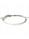 The hammered flat knotted bangle