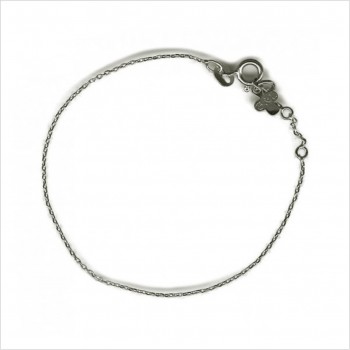 Bracelet chaine forçat simple 16 cm ajustable en argent - Bijoux modernes - Gag et Lou - bijoux fantaisie