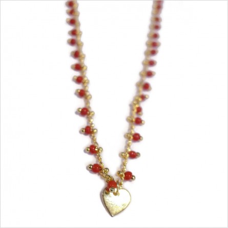 India bracelet or necklace with a mini charm