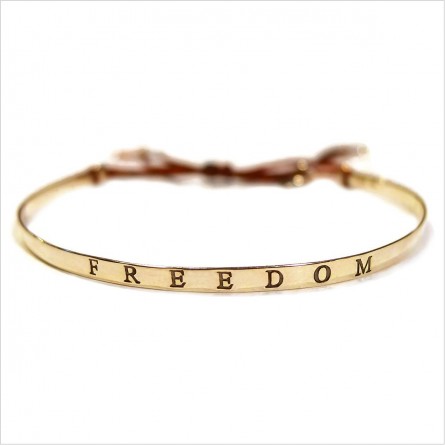 The Freedom flat knotted bangle