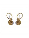 Hammered Delhi hoop earrings