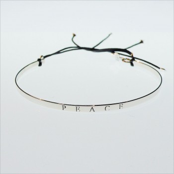 The peace flat knotted bangle