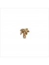 Boucles d'oreilles puce palmier en plaqué or - Bijoux fins de créateur