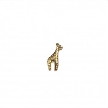 Boucles d'oreilles puce girafe en argent - Bijoux fins de créateur