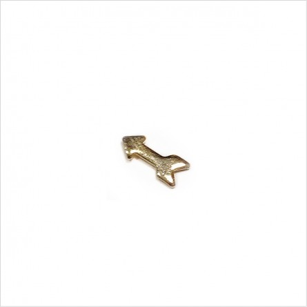 Boucles d'oreilles puce flèche en plaqué or - Bijoux fins de créateur