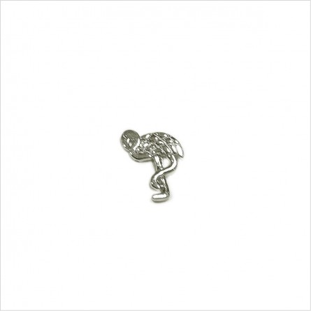 Boucles d'oreilles puce flamant rose en argent - Bijoux fins de créateur