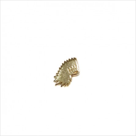 Hoop minicharms earrings with faceted pearls : Angel wing