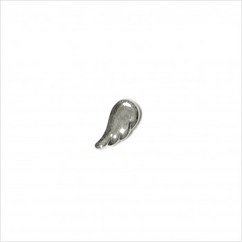 Hoop minicharms earrings with faceted pearls : Angel wing