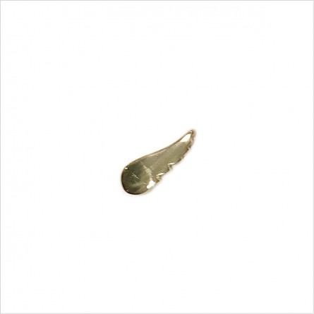Boucles d'oreilles puce aile d'ange fine en plaqué or - Bijoux fins de créateur
