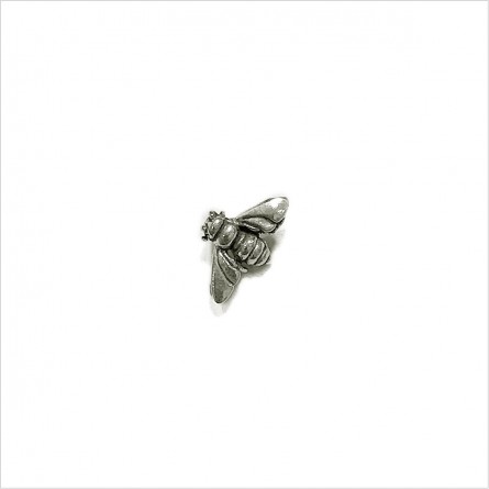 Hoop minicharms earrings with faceted pearls : Angel wing