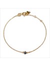 Bracelet Délicat en plaqué or avec une pierre semi-précieuse en spinelle - Bijoux fins et intemporels