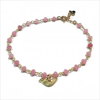 Faro bracelet or necklace with a mini charm