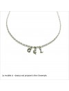 Personnalize your micro-letter necklace on chain