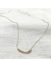 Collier 15 anneaux sur chaine en plaqué or - Bijoux délicat