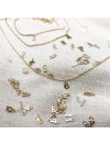 Collier petite lettre en plaqué or sur chaine - Bijoux fins personnalisables - Bijoux prénoms