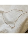 Collier micro lettre message Love sur chaine en plaqué or - bijoux délicats et personnalisables
