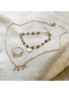 Collier micro lettre message Love sur chaine en plaqué or - bijoux délicats et personnalisables