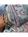 Bracelet lien de couleur perles en argent ou plaqué or - Bijoux fins et fantaisies originaux