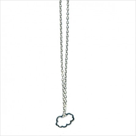 Collier nuage évidé sur chaine en Argent - bijoux fins et fantaisies