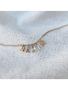 Collier personnalisable petites lettres sur chaine en plaqué or - Bijoux tendance