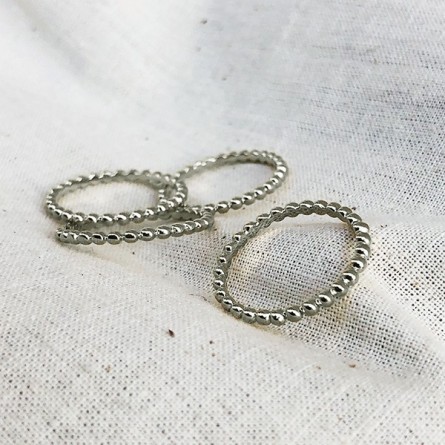 Bague mini boules en argent 925 - Bijoux fins et intemporels