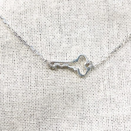 Bracelet clé évidée sur chaine en argent - bijoux fins et fantaisies