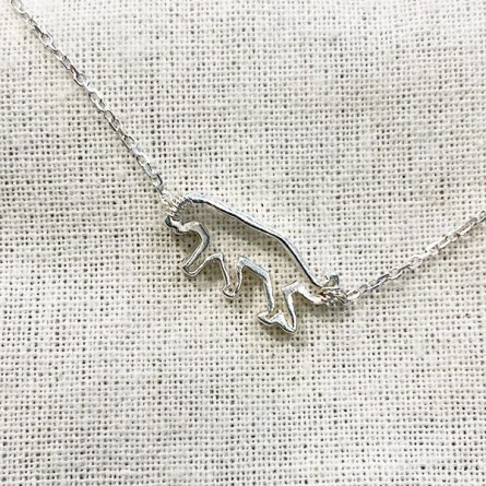 Bracelet panthère évidée sur chaine en argent - bijoux fins et fantaisies
