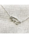 Bracelet panthère évidée sur chaine en argent - bijoux fins et fantaisies