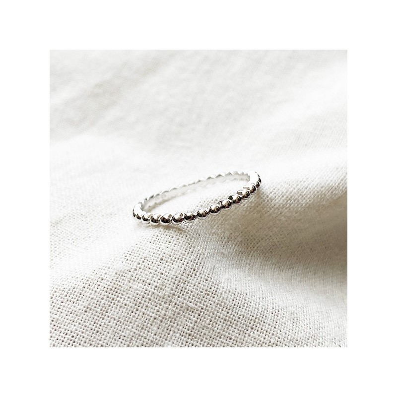 Bague mini boules en argent 925 - Bijoux fins et intemporels