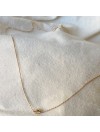 Collier mini coquillage cauris en plaqué or sur chaine - Bijoux fins et tendances