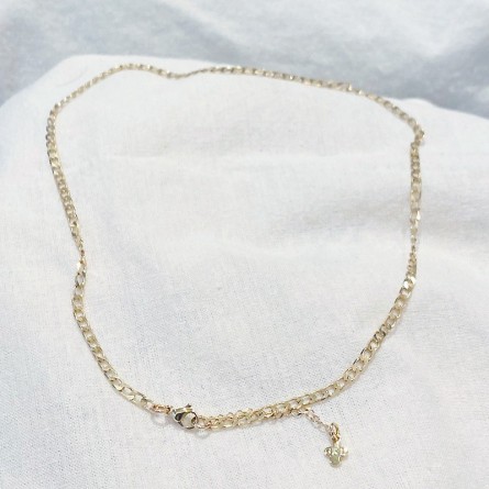 Collier maillons fin gourmette en plaqué or - Bijoux fins et intemporels