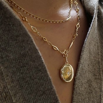 Collier maillons fin gourmette en plaqué or - Bijoux fins et intemporels