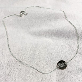 Collier fin en argent médaille d'ange - Bijoux fins et intemporels