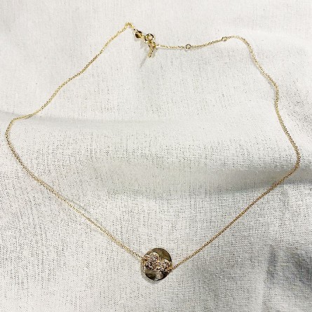 Collier fin en plaqué or médaille d'ange - Bijoux fins et intemporels