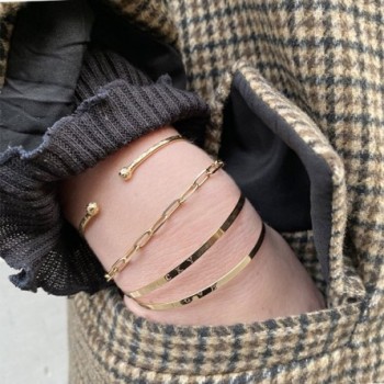 Jonc gravé message fuck en plaqué or - bijoux fins et tendances